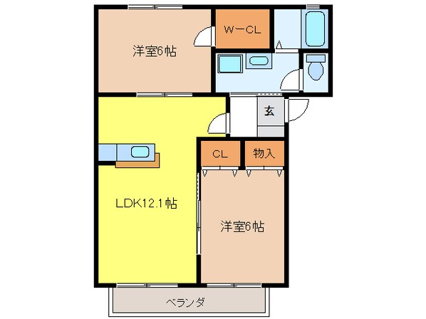 ガーデンヴィラの物件間取画像